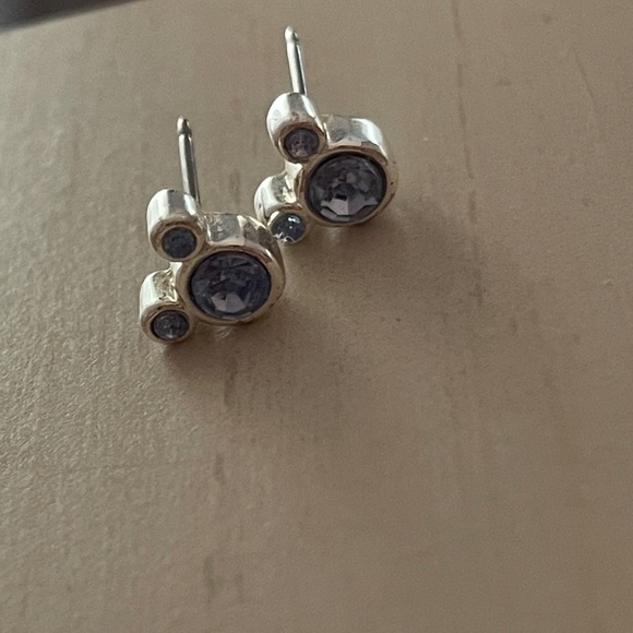 Light blue and silver Disney earrings - Picture 2 of 5